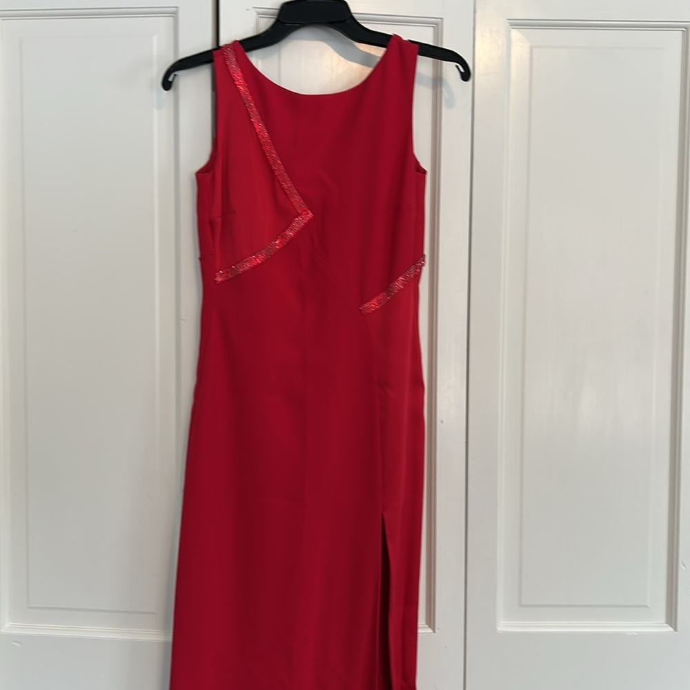 Gianni Versace Elegant Red Sleeveless gown - Picture 5 of 5